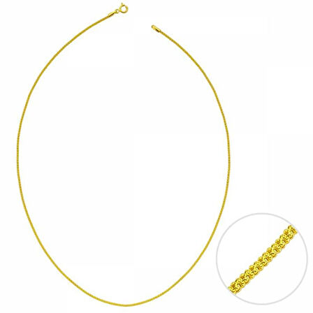 55 Cm Altın Kuş Kafesi Zincir