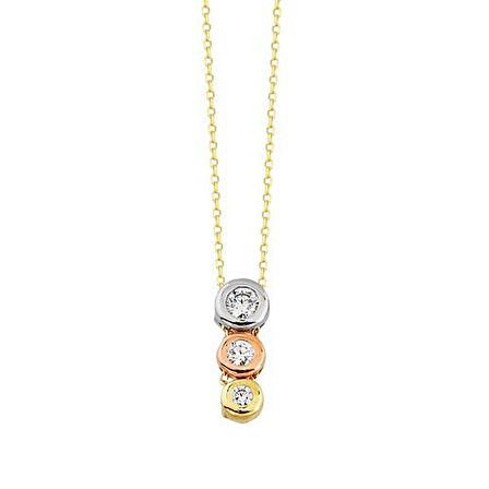 Tektaş Altın Kolye Tria 14K Gold