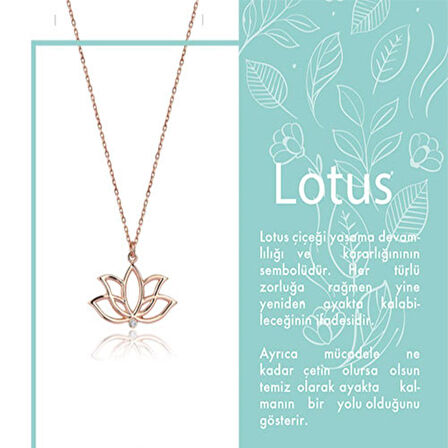 Lotus Pırlanta Kolye