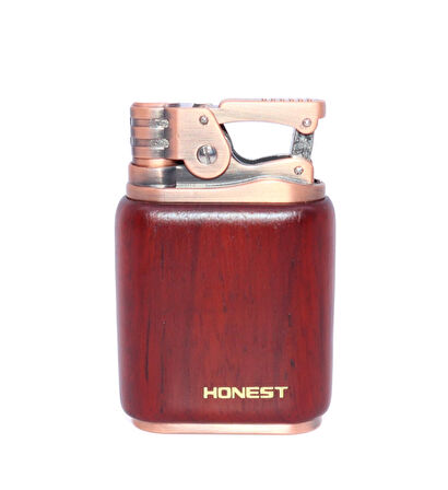 Honest Benzinli Çakmak Soft Flame - Rustic Bronz 