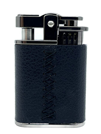 Zenit Less Smoking Deri Kaplama Benzinli Çakmak - Siyah