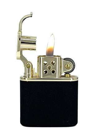 Zorro Benzinli Çakmak - Gold Black Crackle
