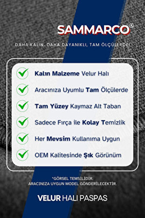 Renault Clio 3 2005-2011 Halı Paspas Velur Paspas Kumaş Paspas Oto Paspas