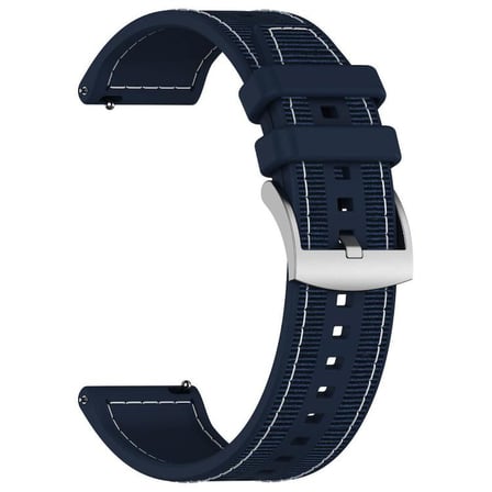 Teleplus Garmin Forerunner 245 Kordon Dikişli RDB88 Silikon Kordon 20mm