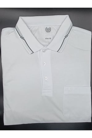 SİMENTİ POLO YAKA DEKORLU CEPLİ RAHAT KALIP KISA KOL TSHİRT