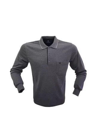 Polo Yaka Uzun Kol Cepli Rahat Kalıp Özel Üretim Sweatshirt