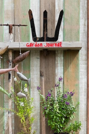 Garden Journal: Retro Garden Tools Gardening Journal, Lined Journal, Diary Notebook 6 x 9, 180 Pages (Gardening Journals)