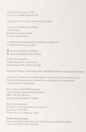 Enno ya da Asfalttaki Karahindiba: 2017 Zürih Çocuk Kitabı Ödülü
