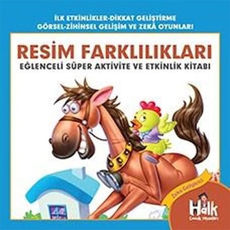 Resim Farklılıkları: Eğlenceli Süper Aktivite ve Etkinlik Kitabı