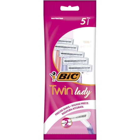 BIC Twin Lady Kadın Tıraş Bıçağı 5'li Poşet