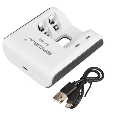 EFCELL EF-M2 Pil Şarj Aleti 2Li Usb AA-AAA Ni-Mh Ni-Cd X