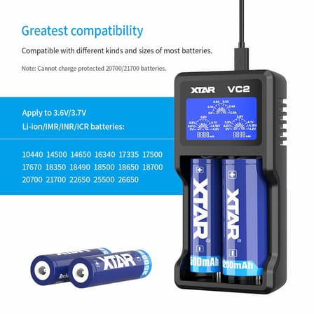 Xtar VC2 Universal Li-ion Şarj Cihazı