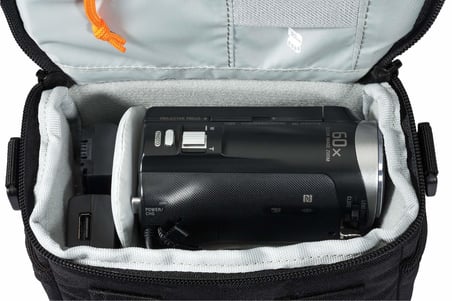 Lowepro Adventura Sh 110 II Küçük Fotoğraf Makineleri, Kompakt Csc Ve Aksiyon Kameralar İçin Omuz Çantası, Siyah