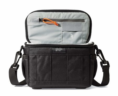 Lowepro Adventura Sh 110 II Küçük Fotoğraf Makineleri, Kompakt Csc Ve Aksiyon Kameralar İçin Omuz Çantası, Siyah