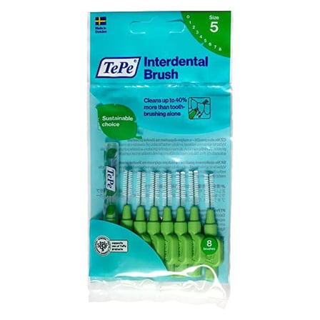TEPE 0.8 MM - YEŞİL Diş Arayüz Fırçası (1x 6 Adet)