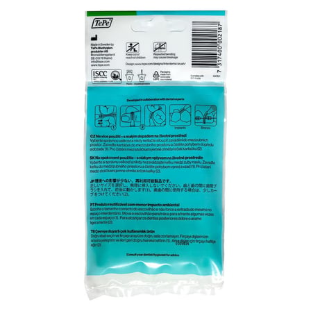 TEPE 0.8 MM - YEŞİL Diş Arayüz Fırçası (1x 6 Adet)