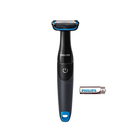 Philips Bodygroom Series 1000 su geçirmez vücut bakım makinesi, pille çalışır (model BG1024/16)