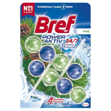 Bref WC Power Aktiv Çam Kokulu 2'li Klozet Temizleme Topları, 1 x 2 Adet, Çam 2, İkili
