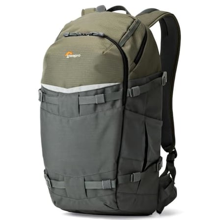 Manfrotto Lowepro Flipside Trek Bp 450 Aw Fotoğraf Makinesi Sırt Taşıma Çantası, Grey/Darkgreen