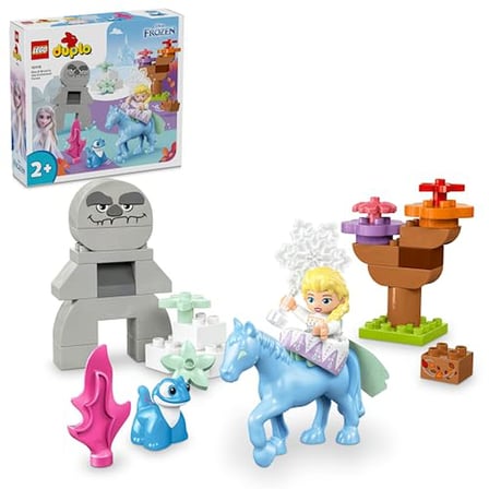 LEGO® DUPLO │ Disney Elsa ve Bruni Büyülü Ormanda 10418, 2 Yaş ve Üzeri Çocuklar için Elsa Mini Bebe