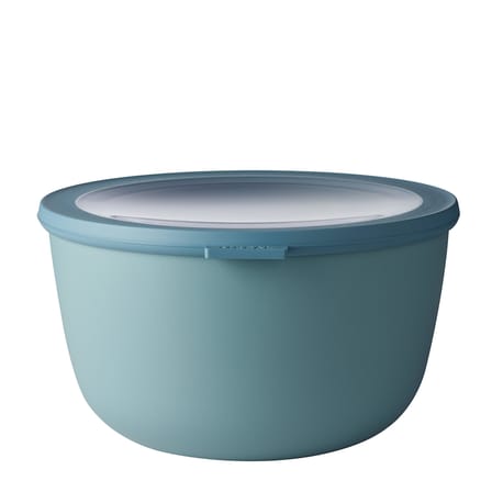 Mepal - Multi Bowl Cirqula Round - Kapaklı Saklama Kabı - Buzdolabı için hava geçirmez saklama kutusu ve mikrodalga fırın kabı olarak uygundur - 3000 ml - Nordic