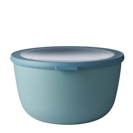 Mepal - Multi Bowl Cirqula Round - Kapaklı Saklama Kabı - Buzdolabı için hava geçirmez saklama kutusu ve mikrodalga fırın kabı olarak uygundur - 3000 ml - Nordic