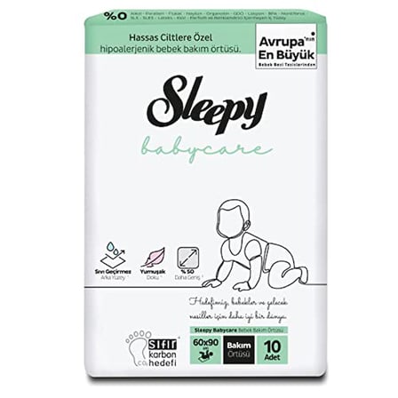 Sleepy Babycare Bebek Bakım Örtüsü 10 Adet