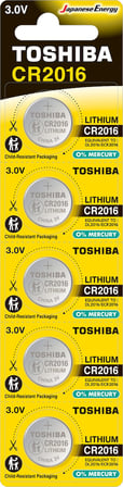 Toshiba Cr 2016 Lithium 5'li Pil