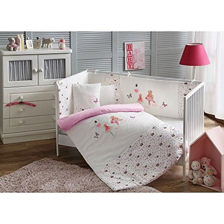 Taç 71119358 Nakışlı Bebek Uyku Seti, Balerina, Pembe