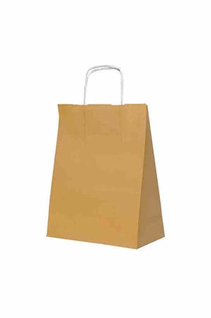 Kullan At Market Roll-Up Kraft Çanta Altın Büyük Boy 31x41cm 25'li