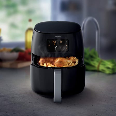 PHILIPS Yağ Temizleme Teknolojisi, 3 Lbs, , Mutfak Aletleri Dijital İkiz TurboStar Airfryer XXL