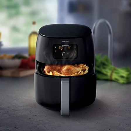 PHILIPS Yağ Temizleme Teknolojisi, 3 Lbs, , Mutfak Aletleri Dijital İkiz TurboStar Airfryer XXL