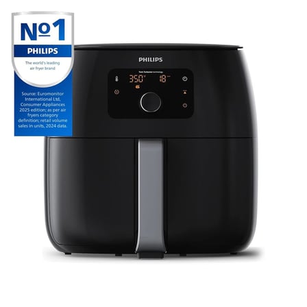 PHILIPS Yağ Temizleme Teknolojisi, 3 Lbs, , Mutfak Aletleri Dijital İkiz TurboStar Airfryer XXL