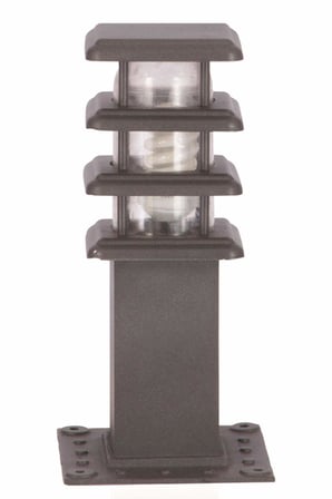 AVONNI BSU-68149-GR-K Gri Elektrostatik Toz Boyalı Dış Mekan Aydınlatma, E27, Aluminyum, Polikarbon/ Cam, 20cm