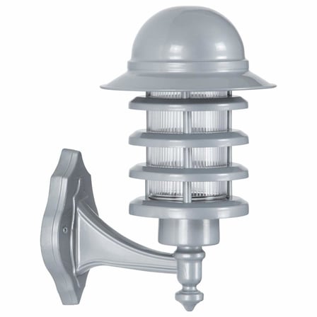 AVONNI BAP-68135-GR Beyaz Elektrostatik Toz Boyalı Dış Mekan Aydınlatma, E27, Aluminyum, Polikarbon Cam, 22cm