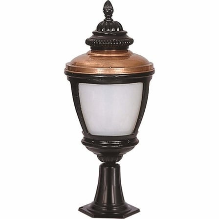 Avonni Bsu-68011-Bsy-Kop Kahverengi/Siyah Elektrostatik Toz Boyalı Dış Mekan Aydınlatma, E27, Aluminyum, Polikarbon Cam, 26Cm