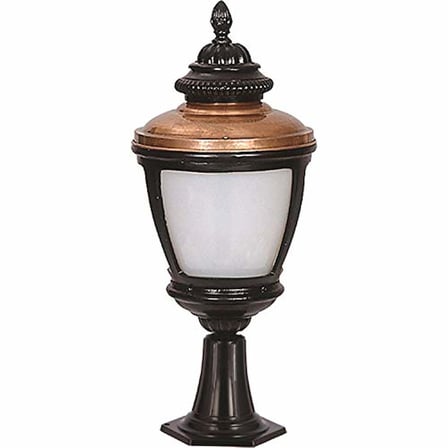 Avonni Bsu-68011-Bsy-Kop Kahverengi/Siyah Elektrostatik Toz Boyalı Dış Mekan Aydınlatma, E27, Aluminyum, Polikarbon Cam, 26Cm