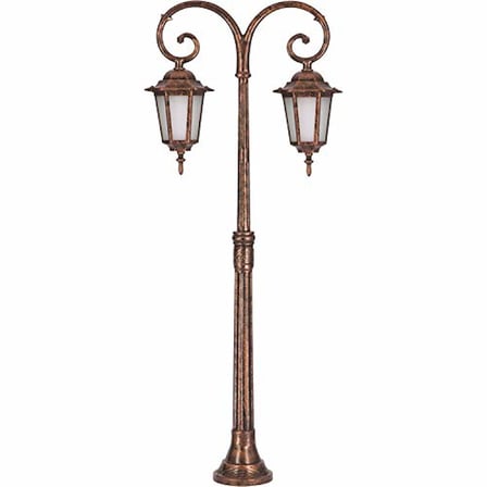 AVONNI BSU-68061-BSY-M2-BOP Kahverengi Elektrostatik Toz Boyalı Dış Mekan Aydınlatma, E27, Aluminyum, Cam, 56cm