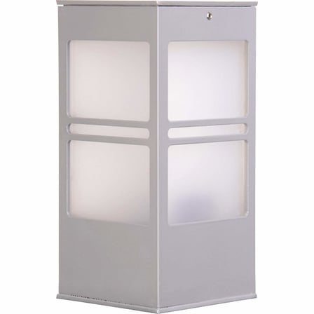 AVONNI BSU-68143-BBY-K Beyaz Elektrostatik Toz Boyalı Dış Mekan Aydınlatma, E27, Aluminyum, Polikarbon/ Cam, 12cm