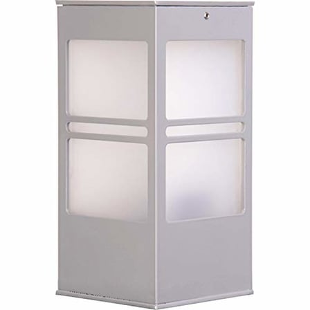 AVONNI BSU-68143-BBY-K Beyaz Elektrostatik Toz Boyalı Dış Mekan Aydınlatma, E27, Aluminyum, Polikarbon/ Cam, 12cm