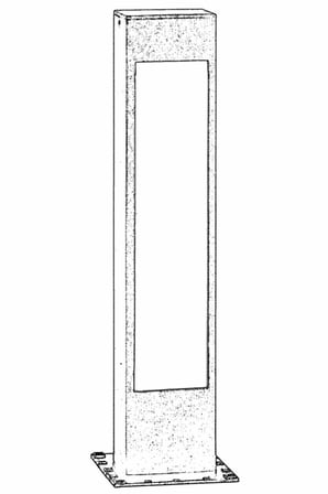 AVONNI BSU-68142-GR-B Gri Elektrostatik Toz Boyalı Dış Mekan Aydınlatma, E27, Aluminyum, Polikarbon/ Cam, 15cm