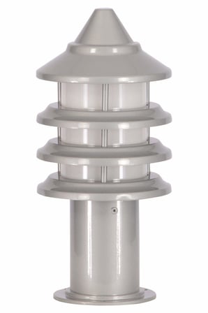 AVONNI BSU-68133-BBY-K Beyaz Elektrostatik Toz Boyalı Dış Mekan Aydınlatma, E27, Aluminyum, Polikarbon Cam, 18cm