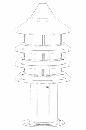 AVONNI BSU-68133-BBY-K Beyaz Elektrostatik Toz Boyalı Dış Mekan Aydınlatma, E27, Aluminyum, Polikarbon Cam, 18cm