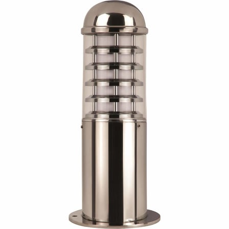 AVONNI BSU-68127-GR-K Krom/Nikel Kaplama Dış Mekan Aydınlatma, E27, Paslanmaz Çelik, Polikarbon Cam, 13cm