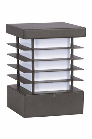 AVONNI BSU-68270-BSY-M4 Siyah Elektrostatik Toz Boyalı Dış Mekan Aydınlatma, E27, Metal, Pleksi, 22x22cm
