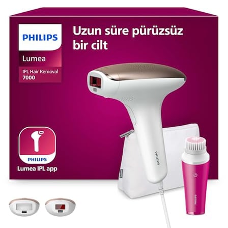 Philips Lumea IPL Tüy Alma Cihazı, Çantalı, Yüz Temizleme Cihazı Hediyeli, Yüz/Vücut/Hassas Bölge Kullanımı, Cilt Tonu Sensörü ile Güvenli Epilasyon BRI924/00
