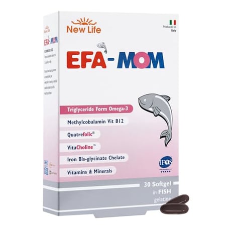 New Life Efa Mom 30 Kapsül - 3 - DHA - Kolin - Magnezyum - Demir - Vitamin ve Mineraller