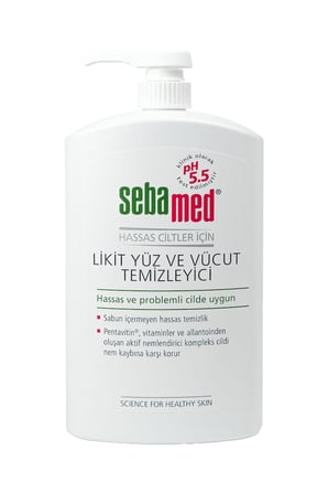 Sebamed Hassas Ciltler İçin Pentavitin İçerikli Nemlendirici Etkili Yüz ve Vücut Temizleme Jeli 1000 ml