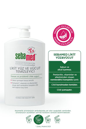 Sebamed Hassas Ciltler İçin Pentavitin İçerikli Nemlendirici Etkili Yüz ve Vücut Temizleme Jeli 1000 ml