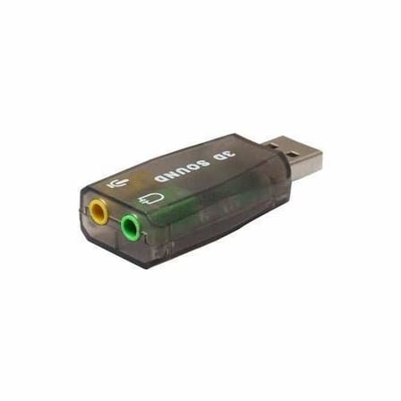 Alfais 4504 5+1 Harici Usb Ses Kartı 3.5mm Kulaklık Mikrofon Çevirici Dönüştürücü